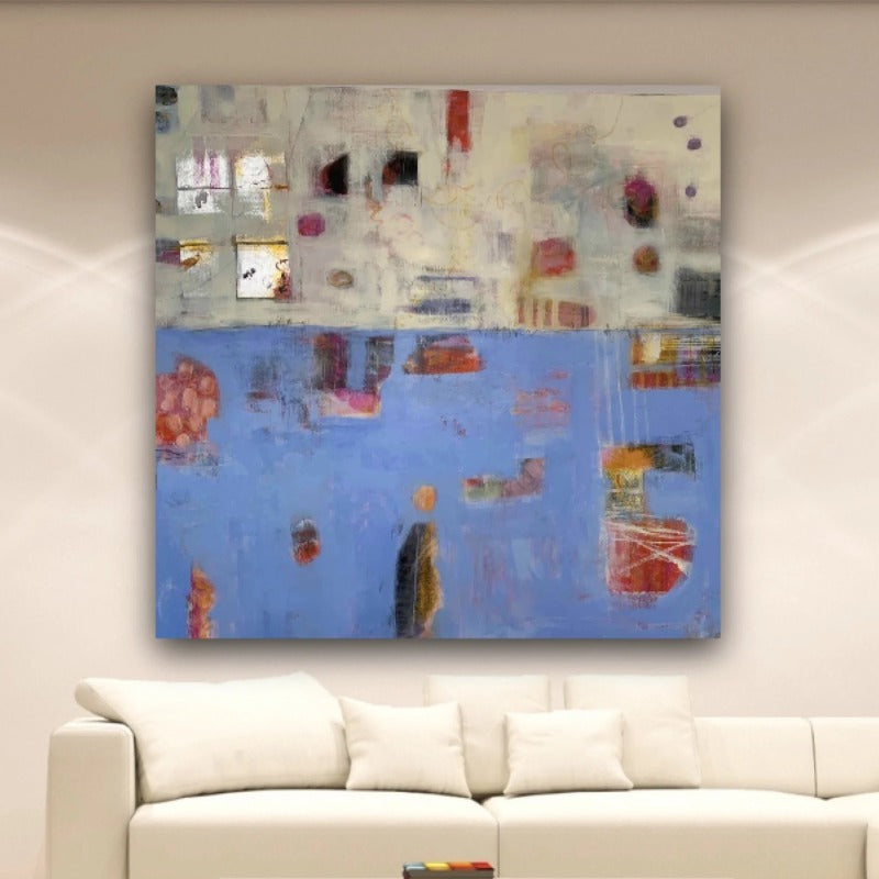 original-abstract-art-in-blue-and-cream_by-carol-macconnell-in-a-room-setting